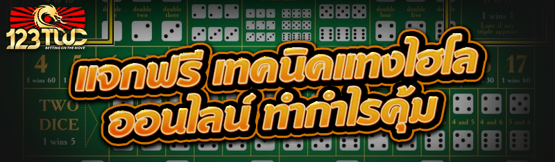 แจกฟรี เทคนิคแทงไฮโลออนไลน์ ทำกำไรคุ้ม